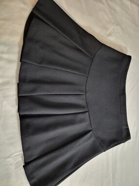 BCBGeneration Black Textured Circle Skirt